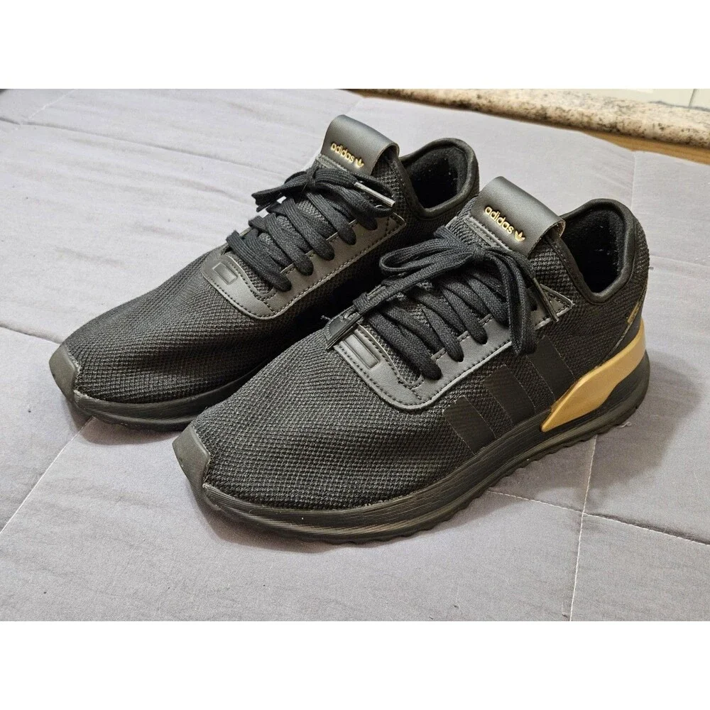 Adidas Originals U_Path X C Black & Gold Running Sneakers Mens Size 10.5 FW7573